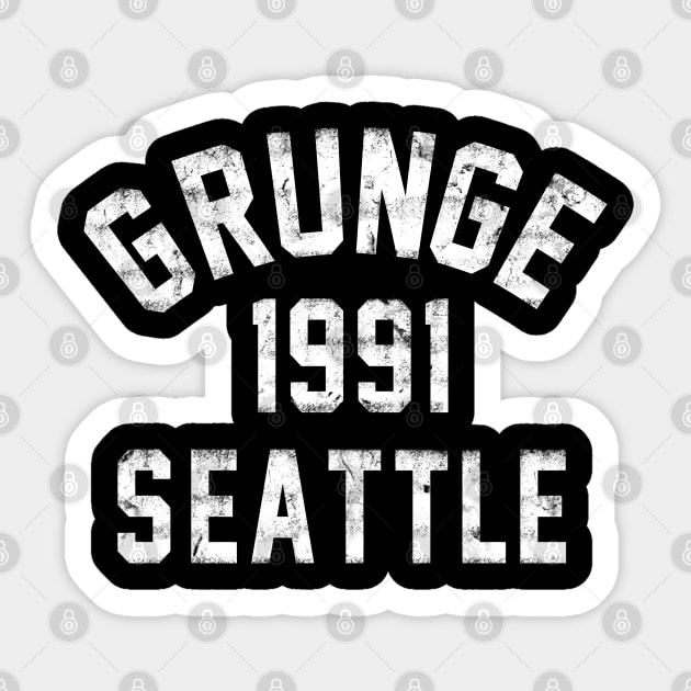 1991 Grunge Seattle Sticker by mrspaceman